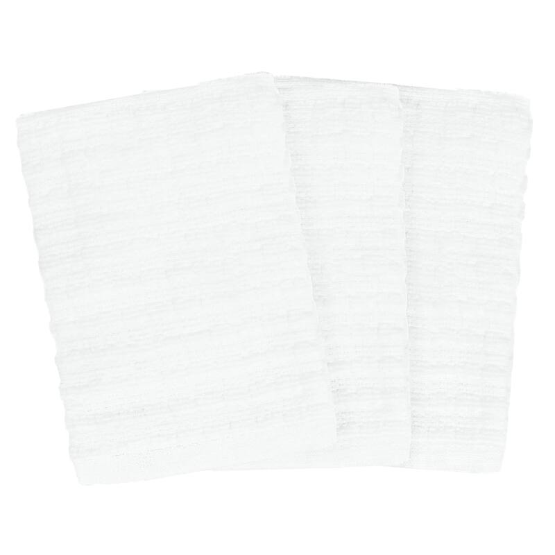 Royale Solid White Cotton Dish Cloths (Set of 3)