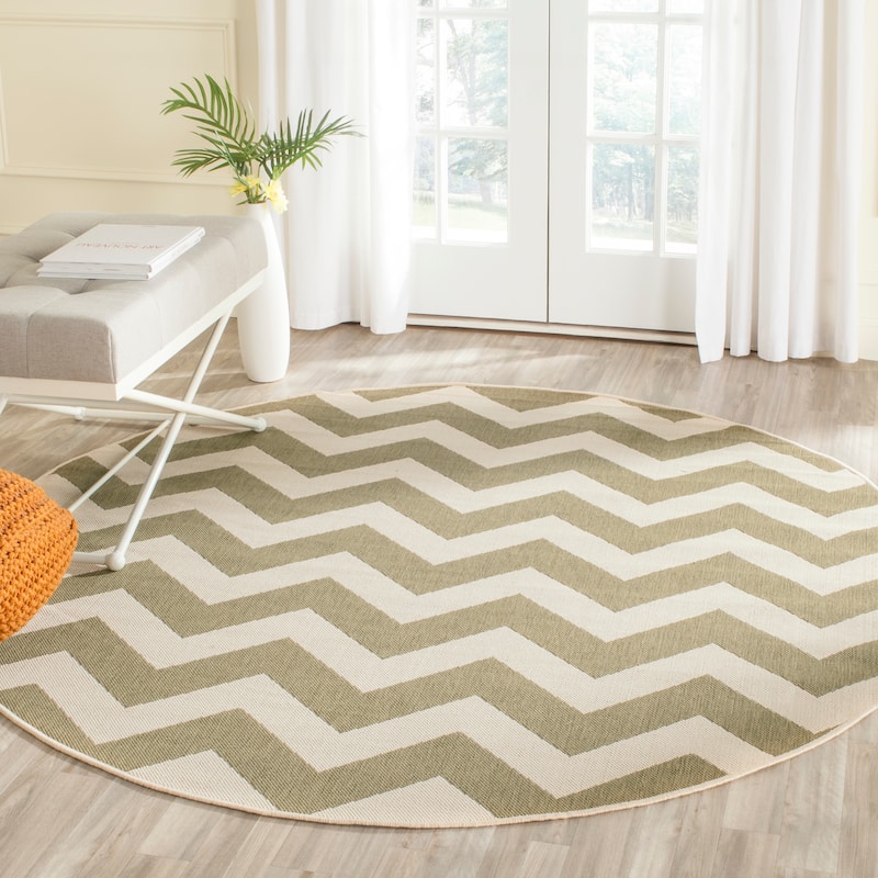 SAFAVIEH Courtyard Reeta Indoor/ Outdoor Waterproof Patio Backyard Rug