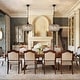 preview thumbnail 50 of 95, Retro French 4/5-Light Antique Brass Globe Crystal Chandelier for Living/Dining Room