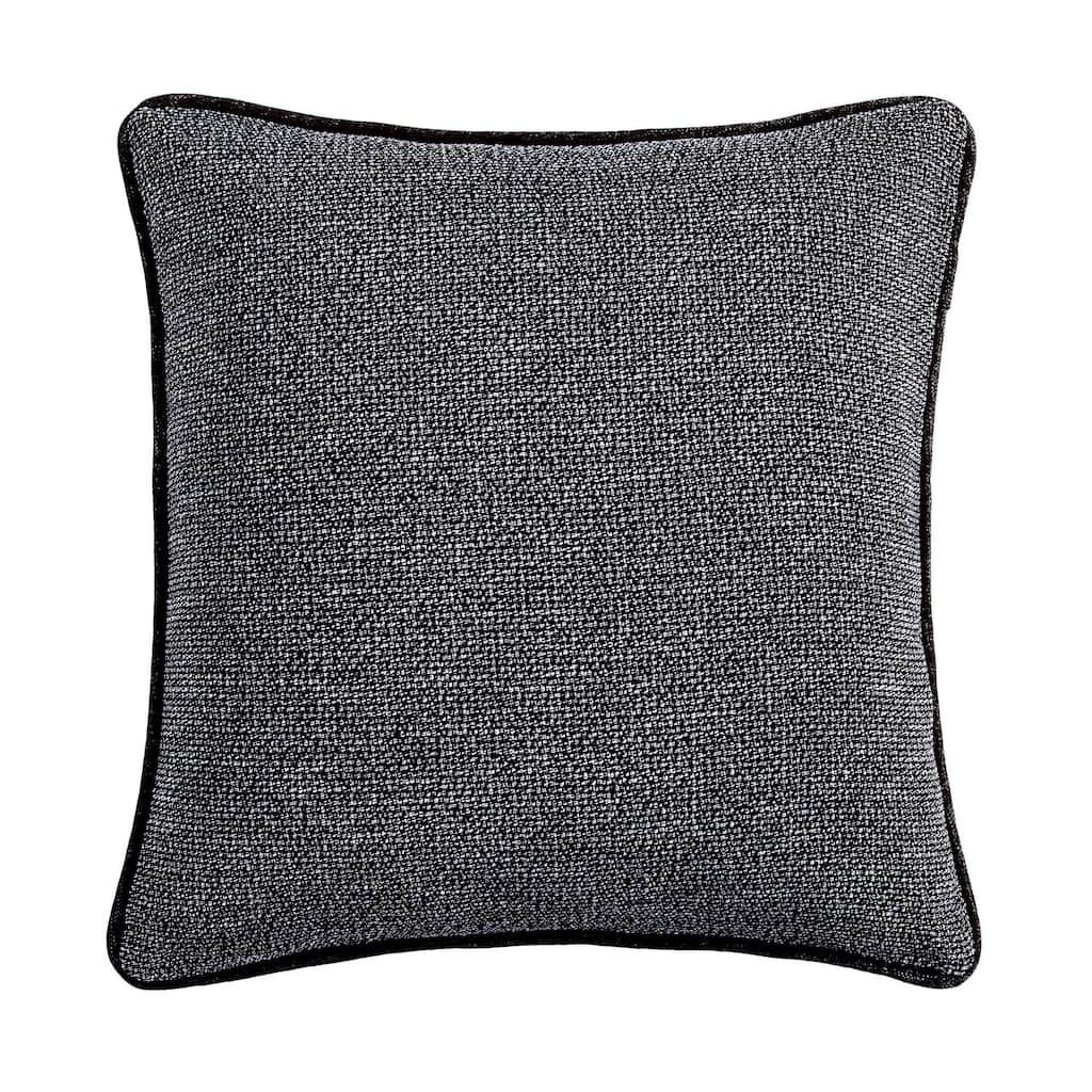 HiEnd Accents Hamilton Reversible Woven Tweed Euro Sham, 27"x27"
