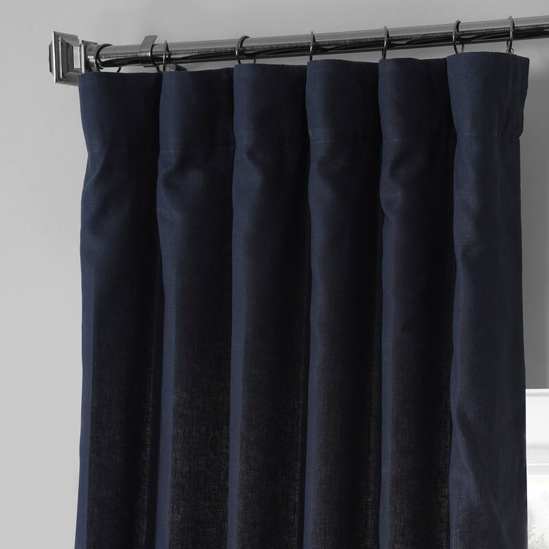 Exclusive Fabrics French Linen Lined Curtain Panel (1 Panel)