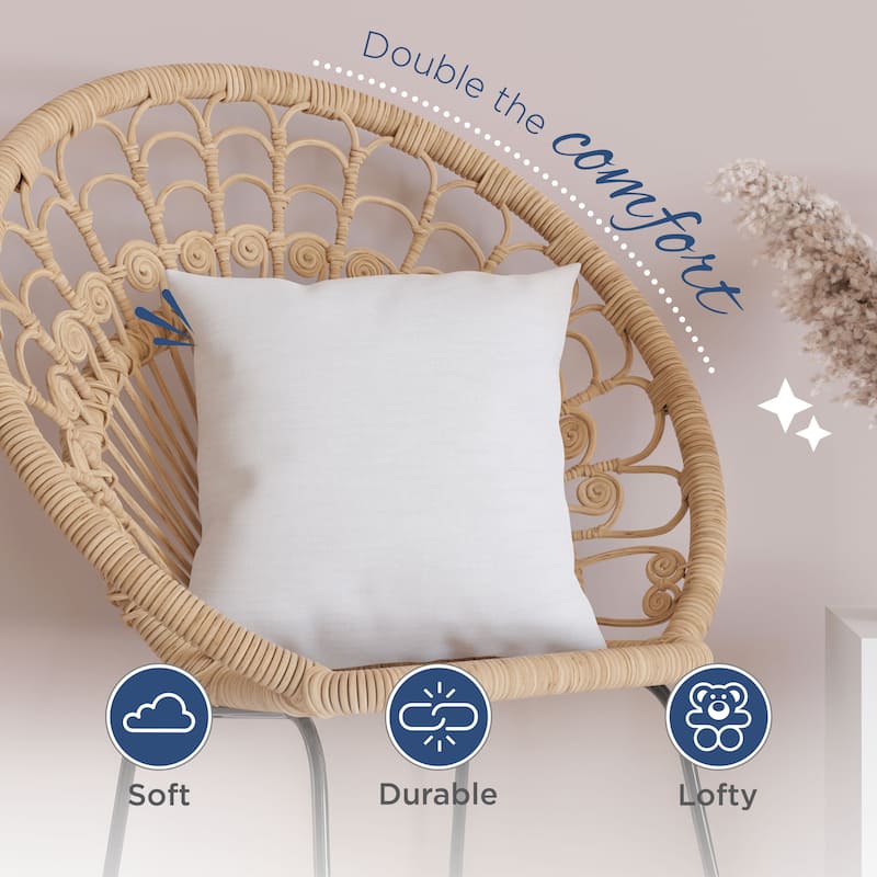 Martex Sweet Dreams Twin Pack Decorative Pillow Inserts