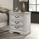 preview thumbnail 29 of 48, Roundhill Furniture Maderne 3-Piece Wood Bedroom Set, Panel Bed and Two Nightstands