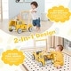 preview thumbnail 8 of 8, Costway 2-In-1 Montessori Wooden Baby Walker with Learning Activities - See Details
