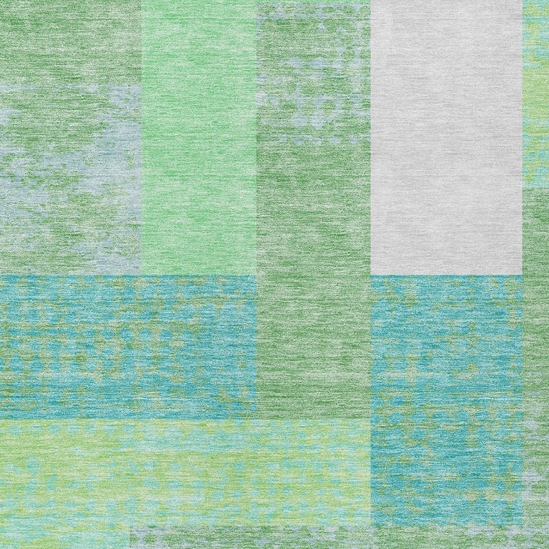 HomeRoots Geometric Transitional Rectangle Outdoor Rug
