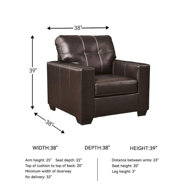 Signature Design by Ashley Santorine Chair - 38"W x 38"D x 39"H