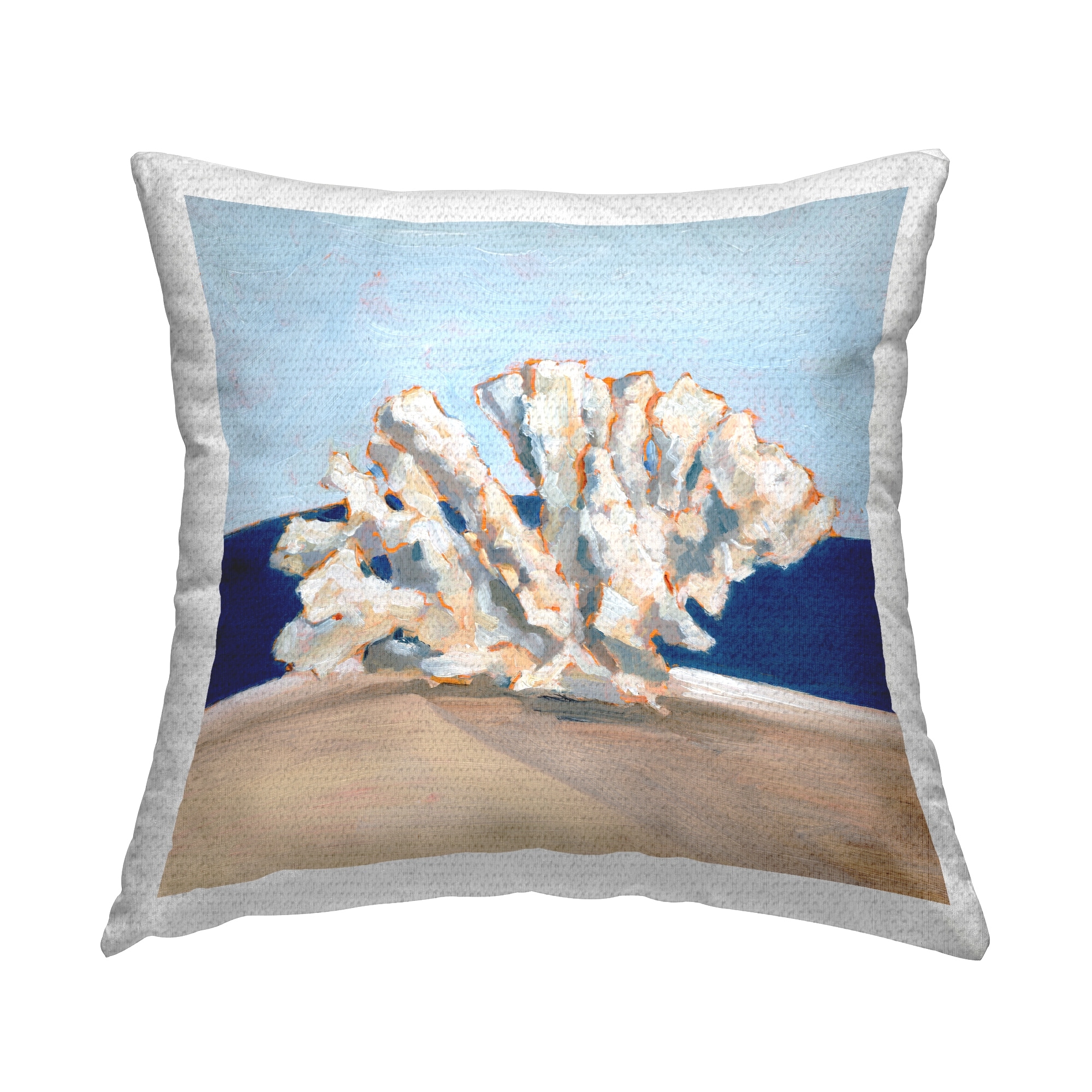 Stupell Nautical Coral Still Life Printed Outdoor Throw Pillow Design by Ethan Harper