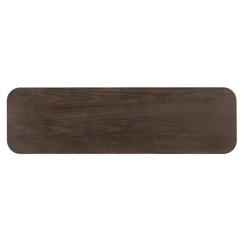 Rustic 52" Console Table with Drawers and Curved Legs for Entryway or Living Room Decor