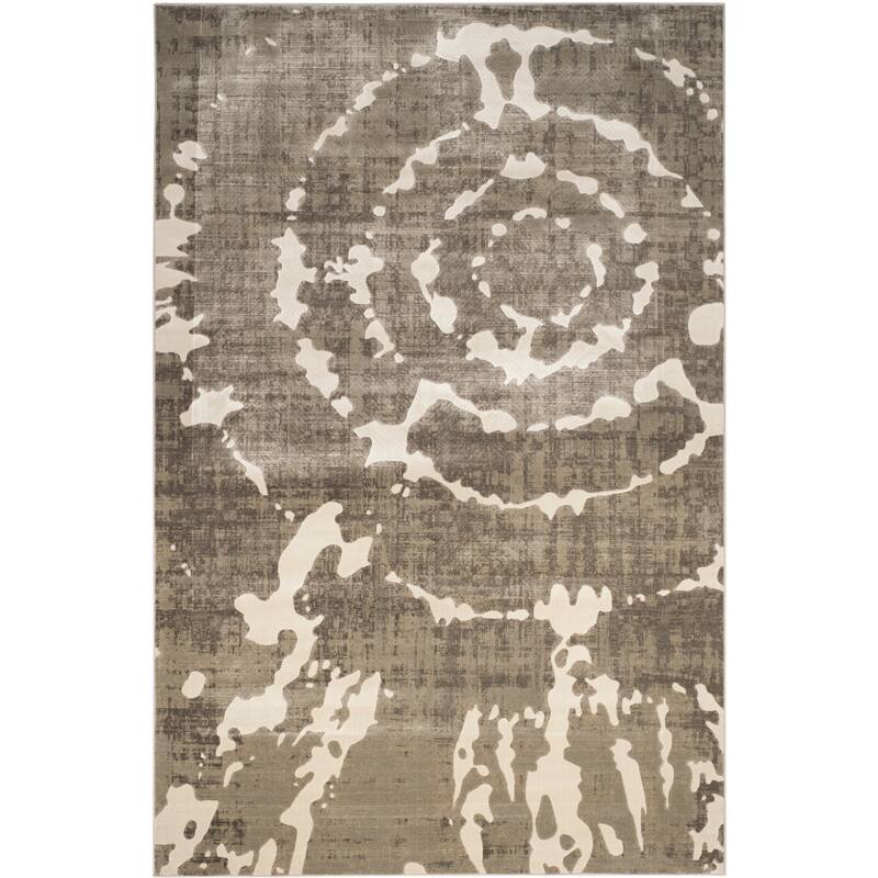 SAFAVIEH Porcello Gioconda Modern Rug - 5'2" x 7'6" - Grey/Ivory