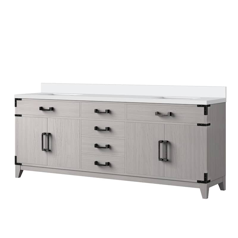 Laurel Bath Vanity with Quartz Top and Sink