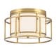 preview thumbnail 1 of 2, Brian Patrick Flynn for Crystorama Hulton 2 Light Luxe Gold Ceiling Mount - 15''W x 9''H