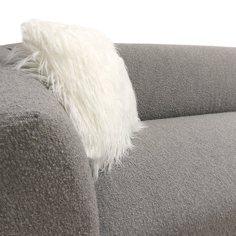 Pasargad Home Portfino Modern Sectional Sofa with 2 Pillows