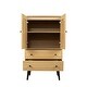 preview thumbnail 13 of 15, 24" Tall Wood Double Door Accent Cabinet with 2 Drawers - 24" x 40