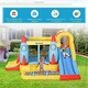 preview thumbnail 3 of 5, Outsunny 4-in-1 Kids Inflatable Bounce House Jumping Castle with 2 Slides, Climbing Wall, Trampoline, & Water Pool Area