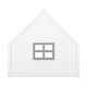 preview thumbnail 8 of 10, White Full Pine House Bed with Fence
