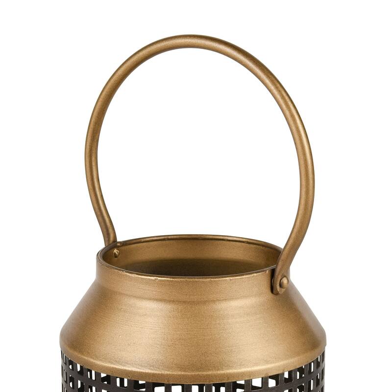 Elk Home Rawmarsh Dark Bronze Metal 6.25 Inch Wide Lantern - N/A