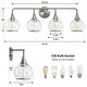 preview thumbnail 116 of 151, Modern Vanity Lights Dimmable Bathroom Light Fixtures with Glass Shade