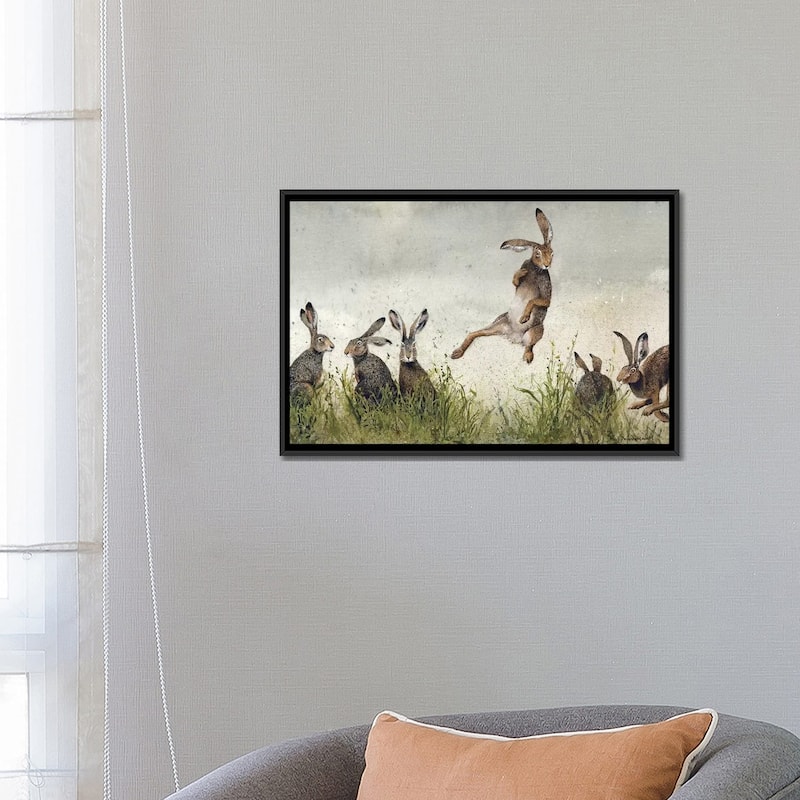 iCanvas "Hijinx" by Maggie Vandewalle Framed Canvas Print