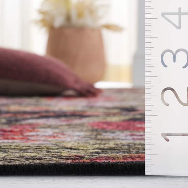 dimension image slide 0 of 2, SAFAVIEH Besarabian Machine Washable Jaime French Country Rug