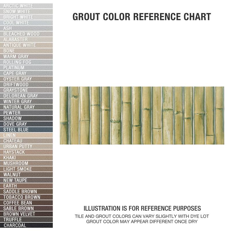 Merola Tile Bamboo Haven Matcha Green 5-7/8" x 11-7/8" Fluted Ceramic Wall Tile