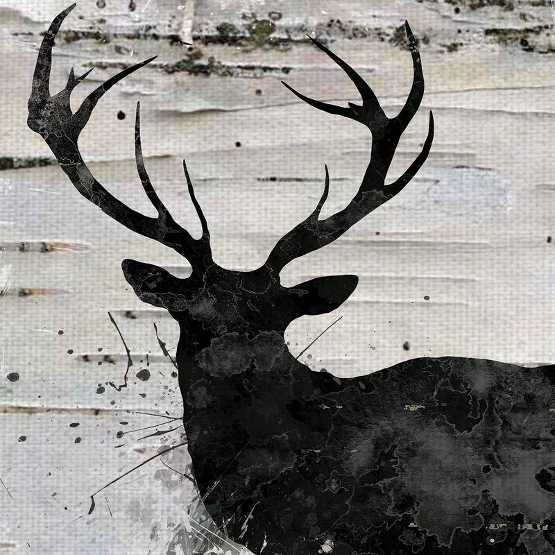 Birchbark Deer by Carol Robinson Canvas Art Print