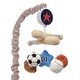 preview thumbnail 1 of 5, Lambs & Ivy Baby Sports Musical Baby Crib Mobile Soother Toy - Gray