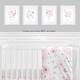 preview thumbnail 2 of 4, Sweet Jojo Designs Blush Pink & Grey Love Peace Joy Bliss Watercolor Floral Collection Wall Decor Art Prints (Set of 4)