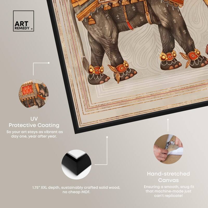 Elephant Queen Canvas by Art Remedy