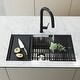preview thumbnail 3 of 28, VIGO Mercer Single Bowl Stainless Steel Undermount Kitchen Sink with Accessories