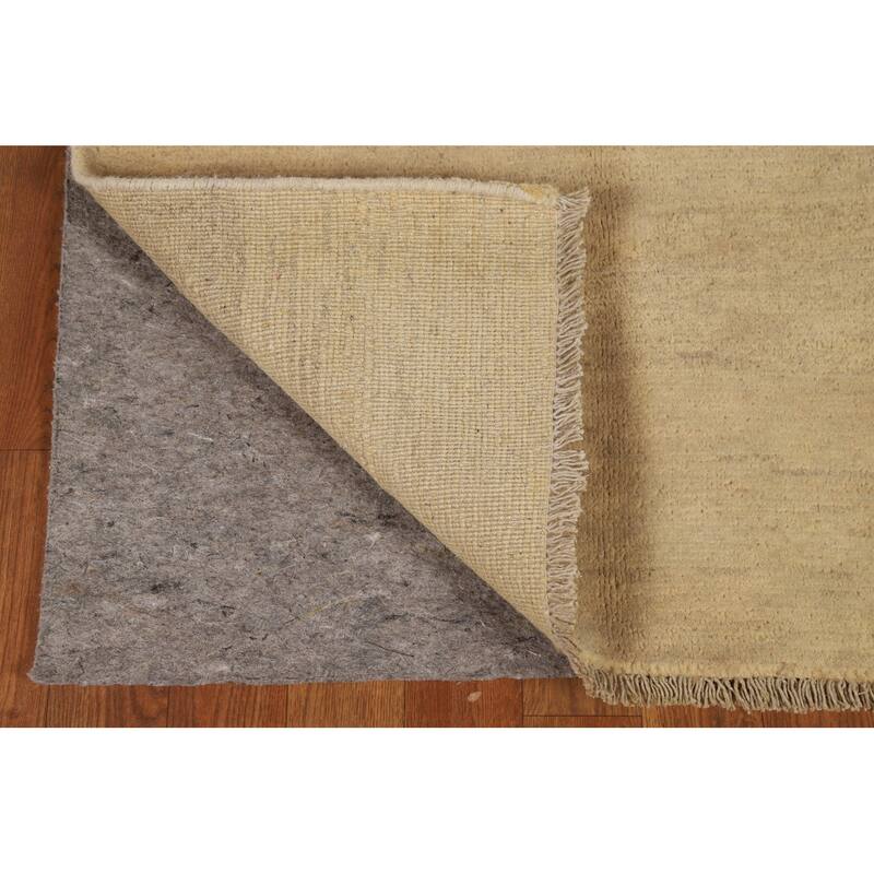 Gabbeh Oriental Foyer Rug Hand-Knotted Solid Wool Carpet - 2'9"x 4'1"