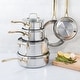 preview thumbnail 5 of 23, Martha Stewart Castelle 10 Piece Stainless Steel Cookware Set