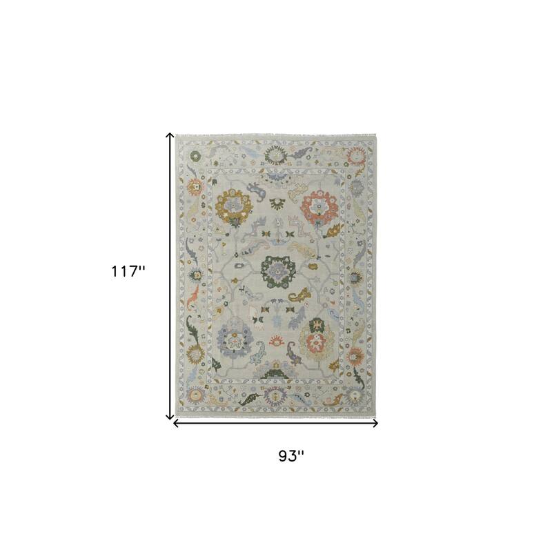 HomeRoots Floral Craftsman Rectangle Area Rug