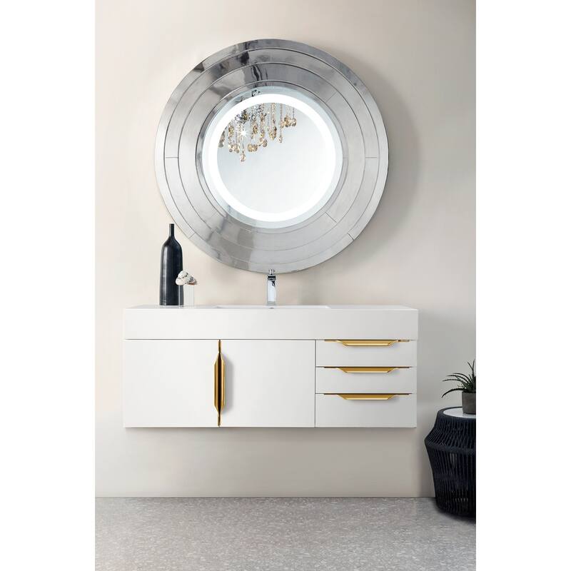 James Martin Vanities 983-V48-W-G-GW Columbia 48" Wall Mounted Single
