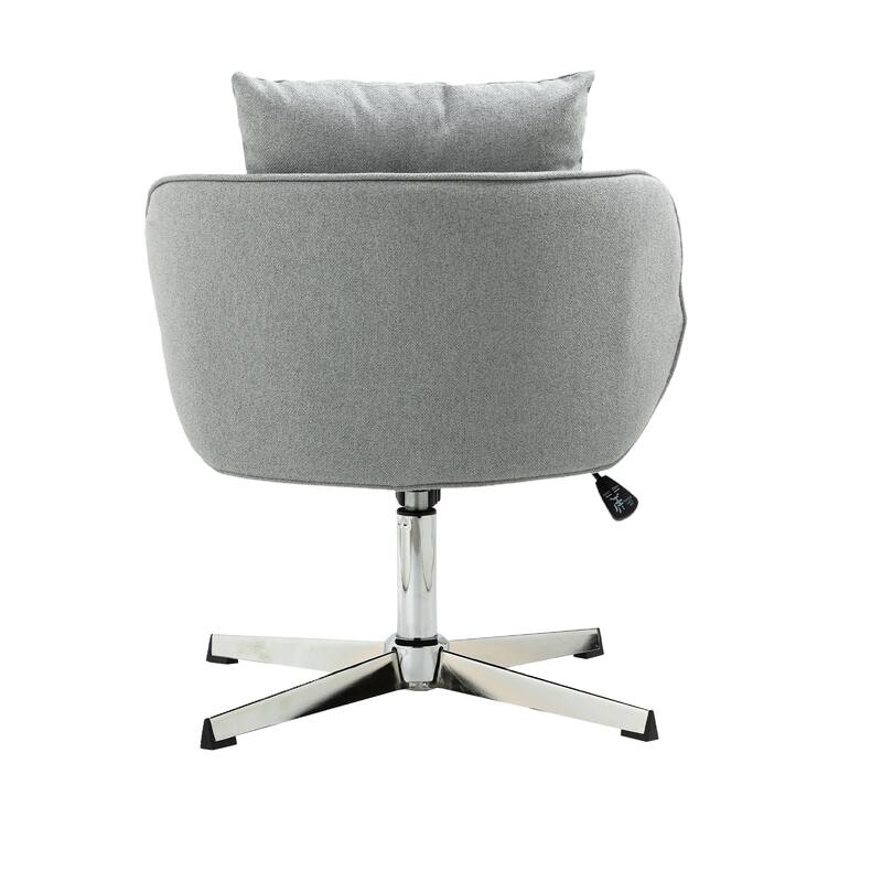 Polyester Upholstered Swivel Adjustable Height Living Room Task Chair