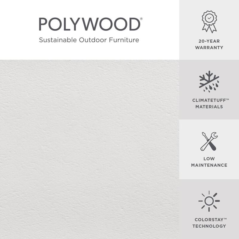 POLYWOOD Classic Plastic Outdoor Adirondack Chair