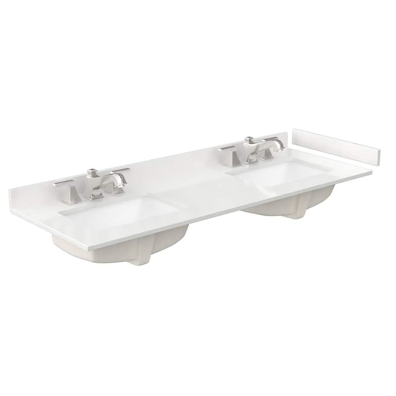 Strada 60-inch Double Vanity, Quartz Top