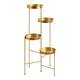 Kate and Laurel Finn Metal Multi Level Plant Stand - 10x11x44 - Gold