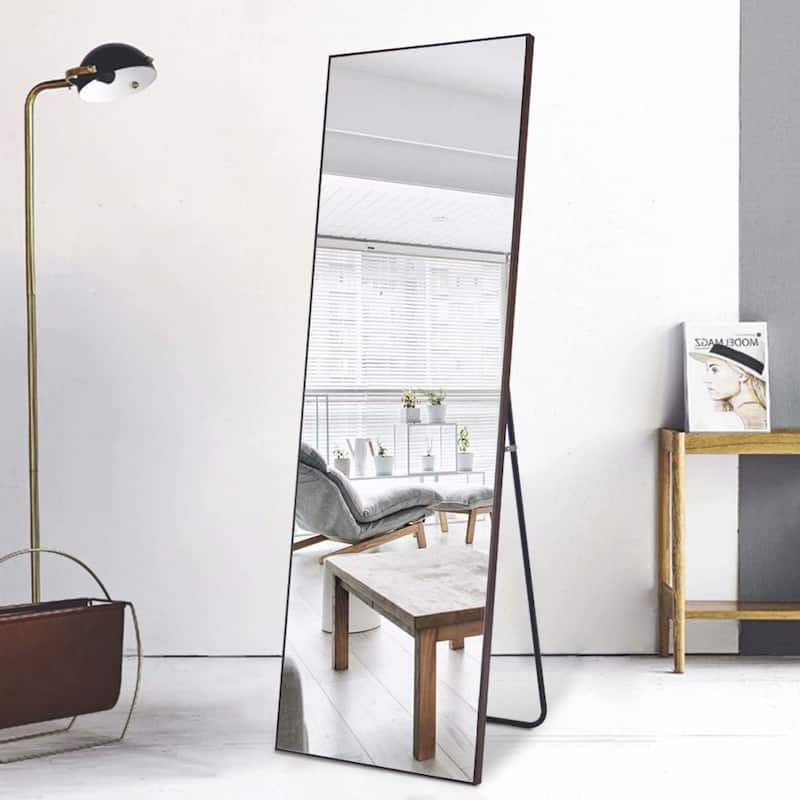 Dovelina Modern Full Length Floor Mirror - Freestanding Vanity Mirror for Bathroom or Living Space