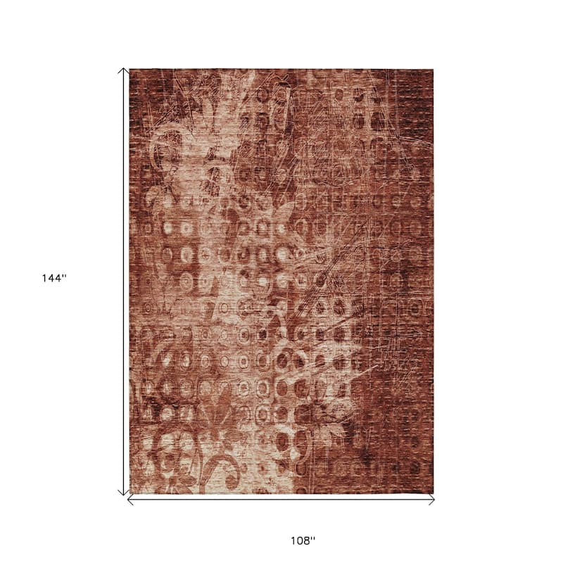 HomeRoots Ikat Transitional Rectangle Outdoor Rug