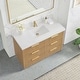 preview thumbnail 80 of 96, Santarem Single Vanity with Pure White Quartz Stone Top without Mirror