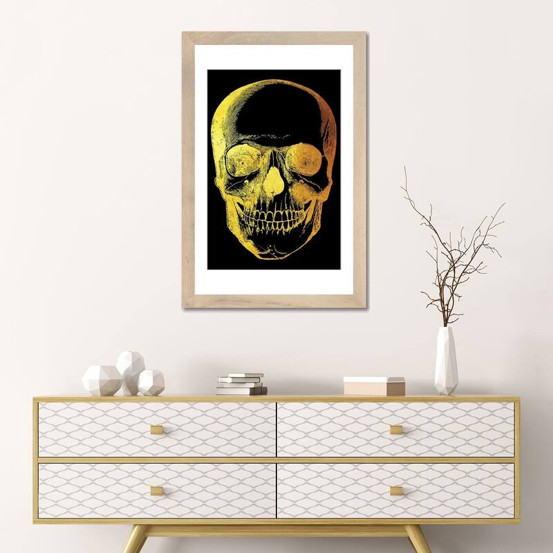 iCanvas "Skull Front" by Gab Fernando