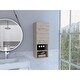 preview thumbnail 12 of 31, TUHOME Mila Wall-Mounted Bathroom Medicine Cabinet with Open & Closed Storage