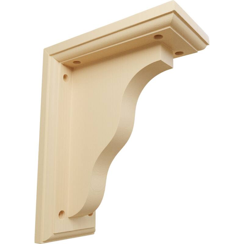 Hamilton Traditional Bracket - 3 1/2 W x 7 D x 9 H - Maple