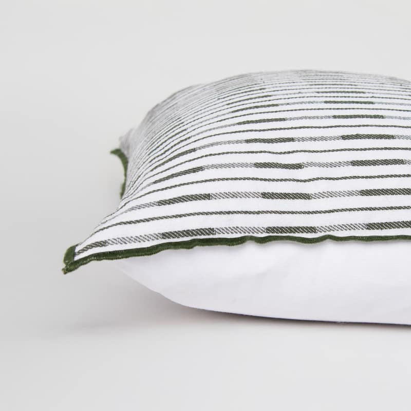 Rizzy Home Variegated Stripe Woven Throw Pillow