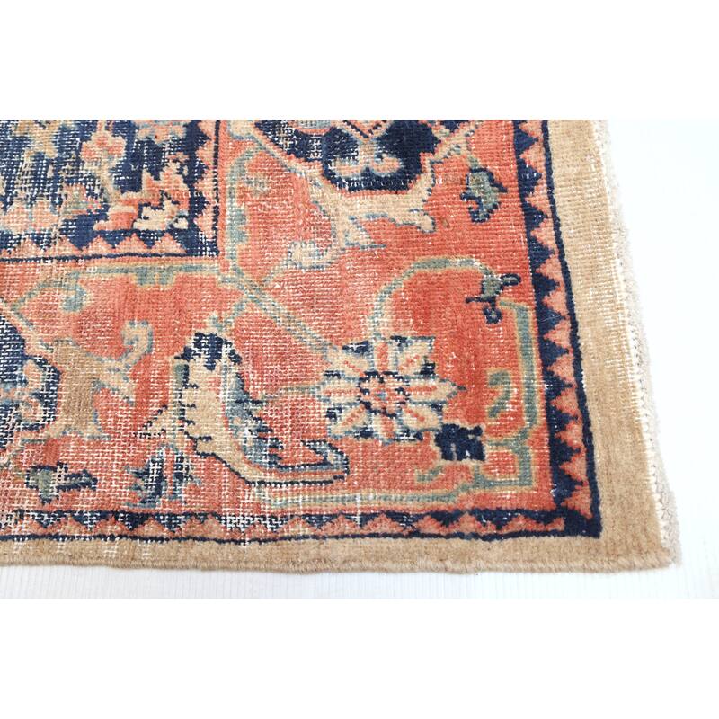 ECARPETGALLERY Hand-knotted Antalya Vintage Copper Wool Rug - 6'5 x 9'10