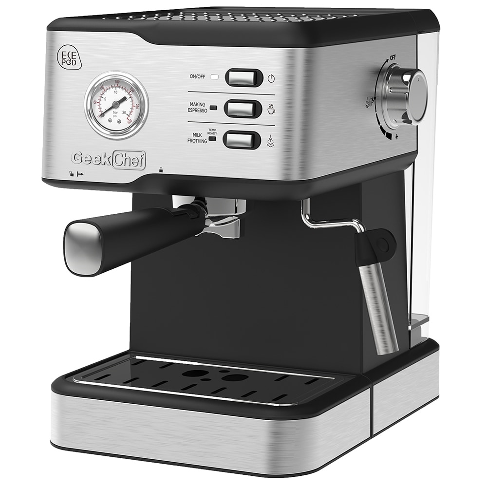 Modstander indtil nu ingeniør 20 Bar Coffee Makers With Foaming Milk Frother Wand,1300W For Espresso,  Cappuccino,No-Leaking 900ml Removable Water Tank - Overstock - 36212705