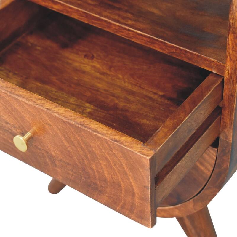 Artisan Furniture Solid Wood Split Chestnut Nightstand