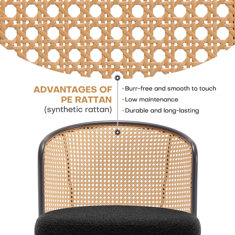 26"/29" Rattan Upholstered Bar Stool /Counter Stools Set of 2/3/4