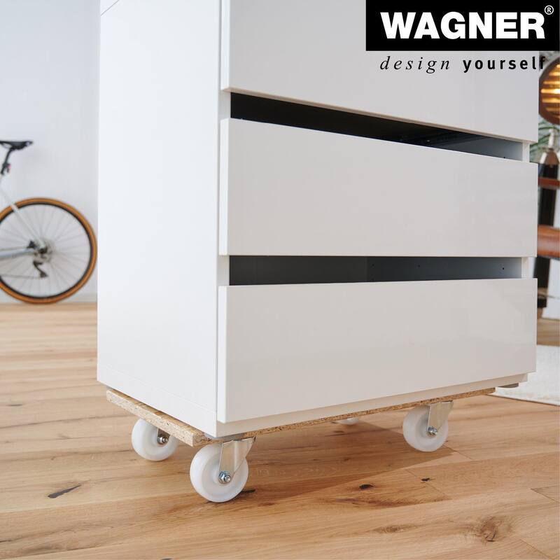 Wagner Eco-Friendly Moving Dolly with Solid Rubber Wheels, 23" x 12", Supports up to 550 lbs - 22.6x11.8x4.3