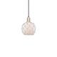 Option Black Antique Brass / White Glass with White Rope